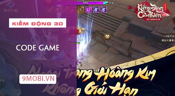 Bộ sưu tập Giftcode Kiếm Động 3D mới nhất