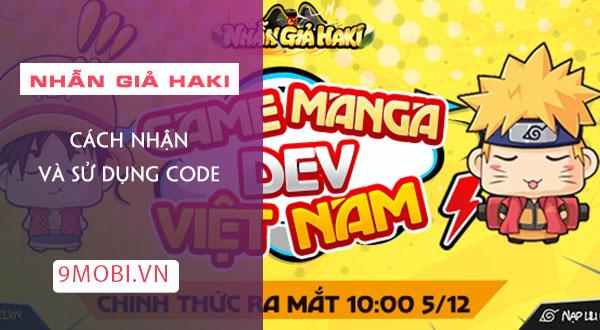 GiftCode game Nhẫn Giả Haki