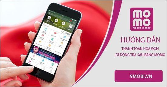 Hướng dẫn thanh toán hóa đơn Di động trả sau qua ví Momo