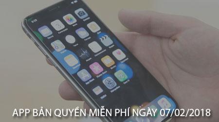 Cơ hội sở hữu ứng dụng bản quyền miễn phí dành cho iPhone, iPad - Ưu đãi ngày 07/02/2018