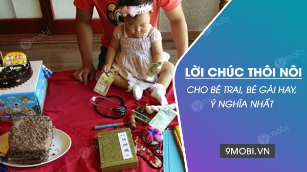 Những lời chúc mừng thôi nôi tuyệt vời nhất dành cho bé trai, bé gái năm 2023.