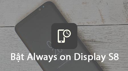 Khám phá cách kích hoạt chế độ Always On Display độc đáo trên Samsung Galaxy S8 - màn hình luôn hiển thị thông minh.