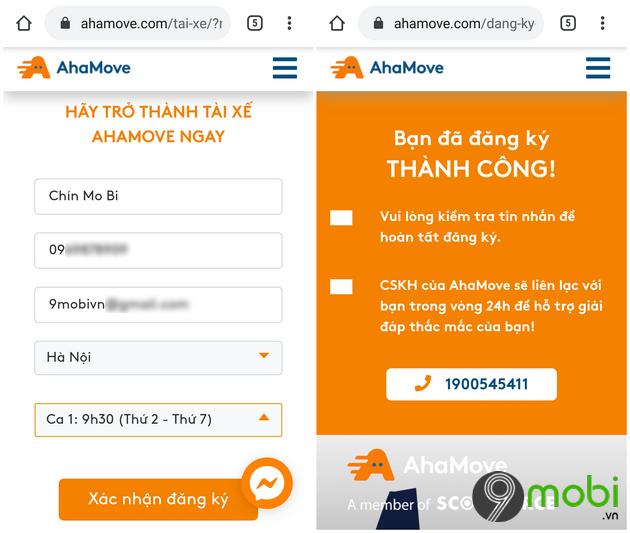 Hướng dẫn đăng ký trở thành tài xế giao hàng AhaMove