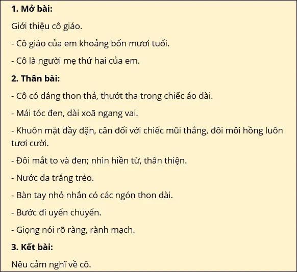 Những bài văn tả cô giáo xuất sắc nhất