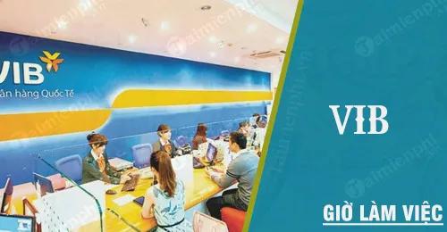 Giờ làm việc của ngân hàng VIB