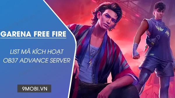 Danh sách mã kích hoạt FF OB37 Advance Server đầy đủ nhất