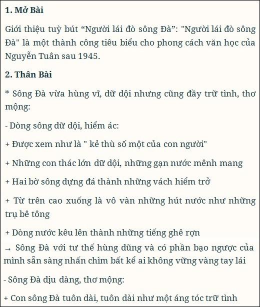 Khám phá và phân tích tác phẩm 'Người lái đò sông Đà' - kiệt tác văn học của Nguyễn Tuân