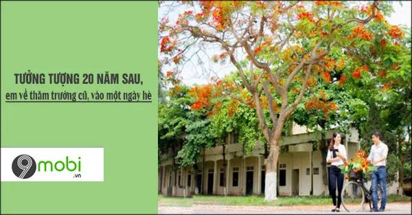 Hai mươi năm sau, vào một buổi chiều hè, em trở lại ngôi trường xưa, nơi bao kỷ niệm học trò vẫn vẹn nguyên trong tâm trí.