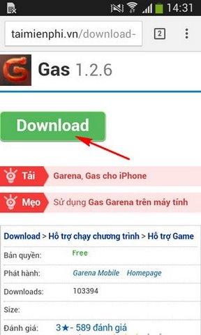 Cách tải Gas Garena trên Android đơn giản và nhanh chóng