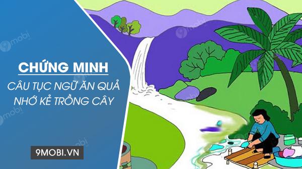 Chứng minh câu tục ngữ 'Ăn quả nhớ kẻ trồng cây'