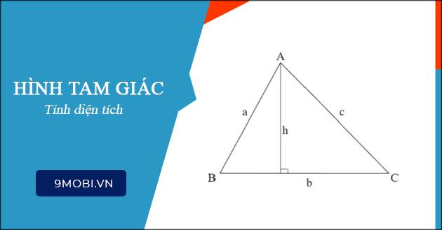 Hướng dẫn cách tính diện tích tam giác