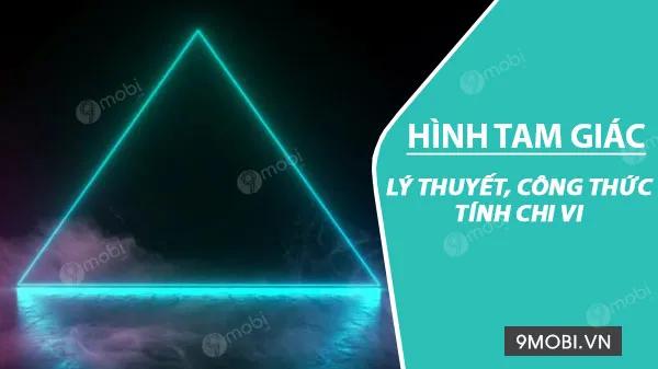 Hướng dẫn cách tính chu vi tam giác các loại