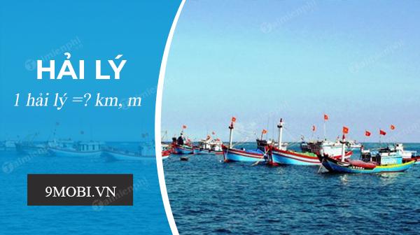 1 hải lý tương đương bao nhiêu cây số?
