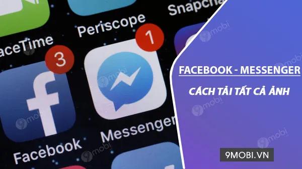 Cách tải toàn bộ ảnh từ Facebook và Messenger về iPhone