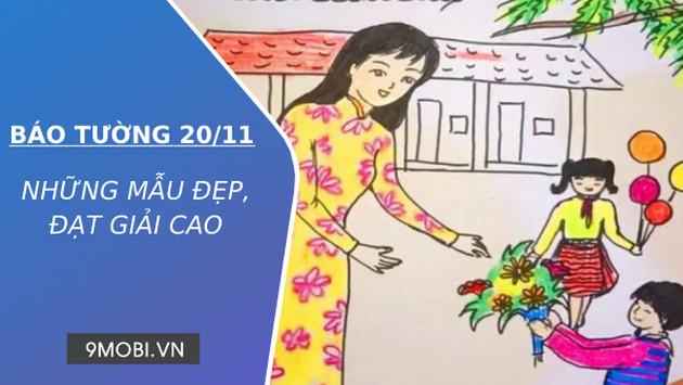 Những mẫu báo tường 20/11 xuất sắc đạt giải thưởng cao