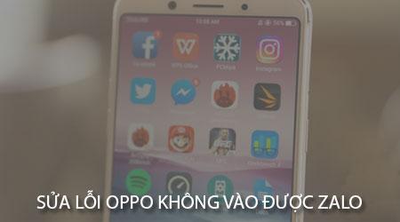 Cách khắc phục lỗi Oppo không thể đăng nhập Zalo