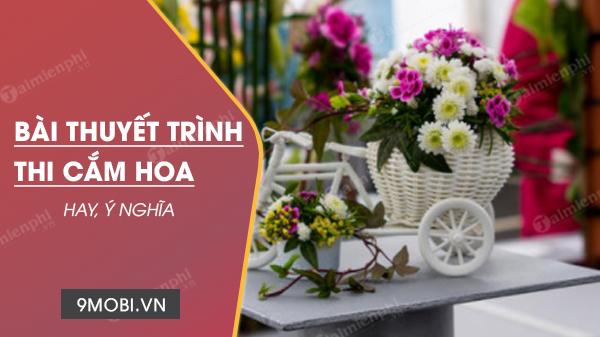 Bài thuyết trình nghệ thuật cắm hoa chào mừng ngày 20/10