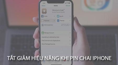 Cách tắt chế độ giảm hiệu suất khi pin yếu trên iPhone đã jailbreak