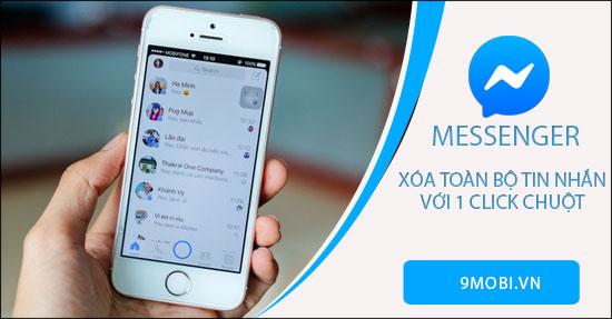 Cách xóa toàn bộ tin nhắn trên Messenger Facebook nhanh chóng