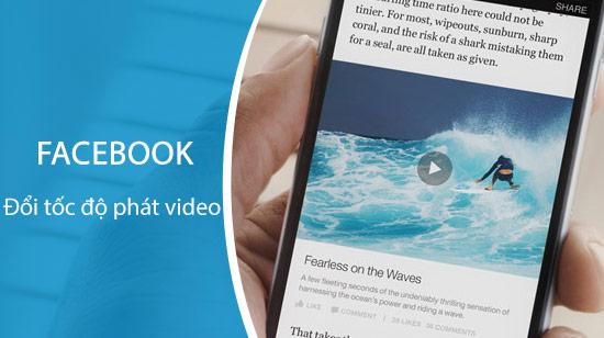 Hướng dẫn điều chỉnh tốc độ phát video trên Facebook dành cho thiết bị Android.
