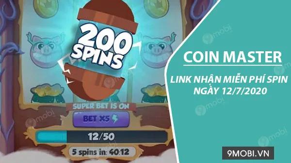Link nhận Spin Coin Master miễn phí cập nhật ngày 12/7/2020