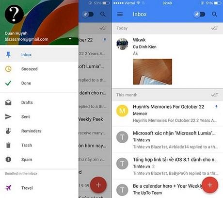 Inbox - Ứng dụng duyệt email đột phá của Google