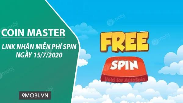 Liên kết nhận Spin miễn phí trong Coin Master ngày 15/7/2020