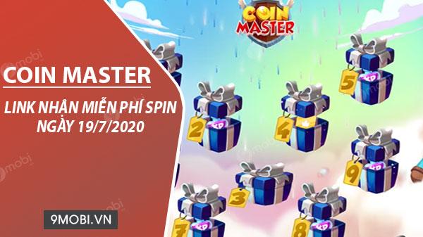 Danh sách link nhận Spin Coin Master miễn phí cập nhật ngày 19/7/2020