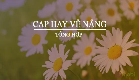 Những caption ý nghĩa về nắng