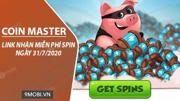 Cập nhật Link nhận Spin Coin Master miễn phí mới nhất ngày 31/7/2020