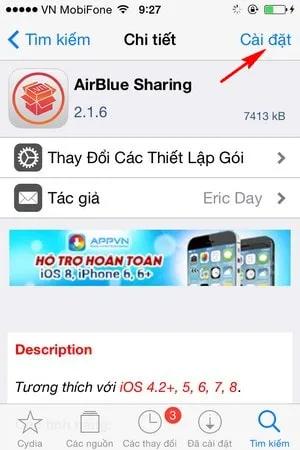 Cách chia sẻ file qua Bluetooth trên iPhone với AirBlue Sharing