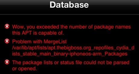 Cydia gặp lỗi cơ sở dữ liệu: Nguyên nhân và cách khắc phục