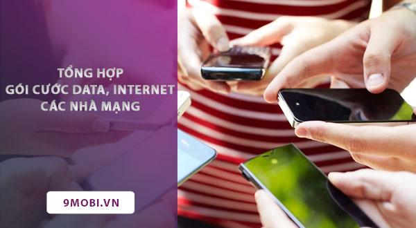 Khám phá các gói cước data và internet hấp dẫn từ Viettel, Vietnamobile, Vina và Mobi.