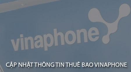 Hướng dẫn cập nhật thông tin thuê bao Vinaphone