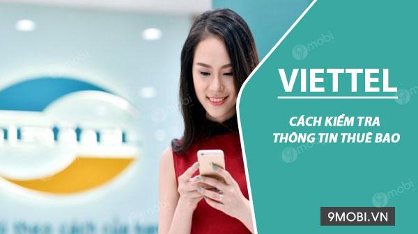 Hướng dẫn tra cứu thông tin thuê bao Viettel đơn giản, chính xác