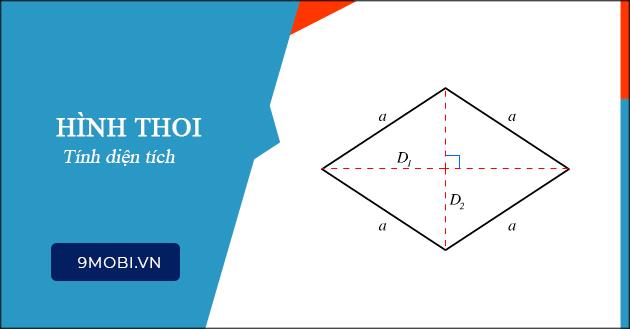 Bí quyết tính diện tích hình thoi đơn giản và chính xác
