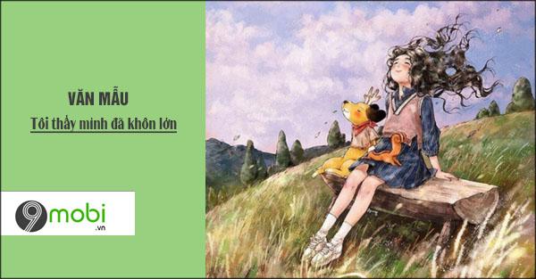 Tôi nhận ra mình đã trưởng thành