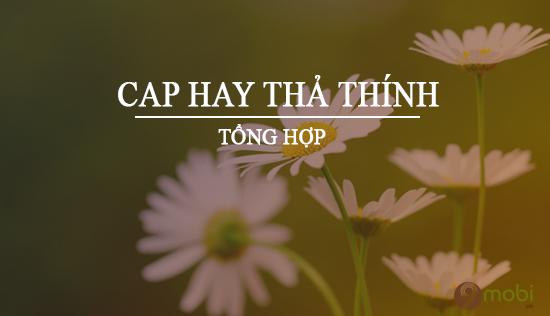 Những dòng cap thả thính đầy chất lượng