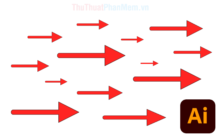 Hướng dẫn chi tiết cách vẽ mũi tên trong AI