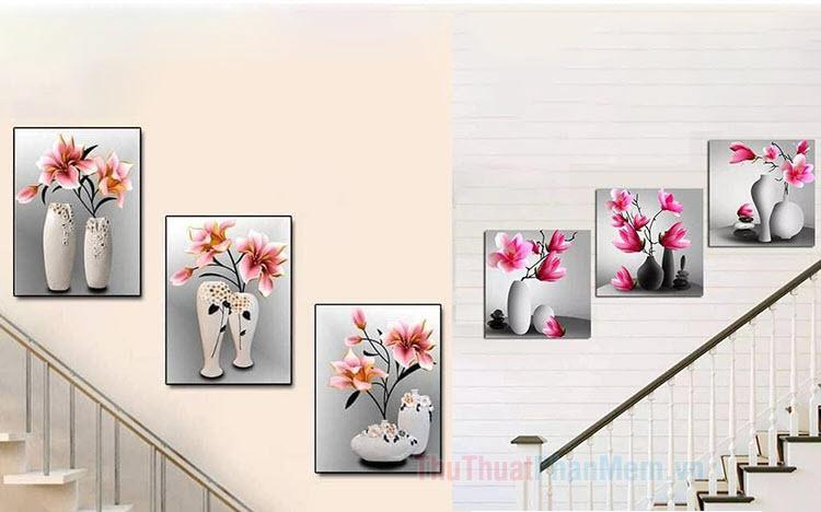 Những mẫu tranh treo tường khổ đứng đẹp mắt và tinh tế