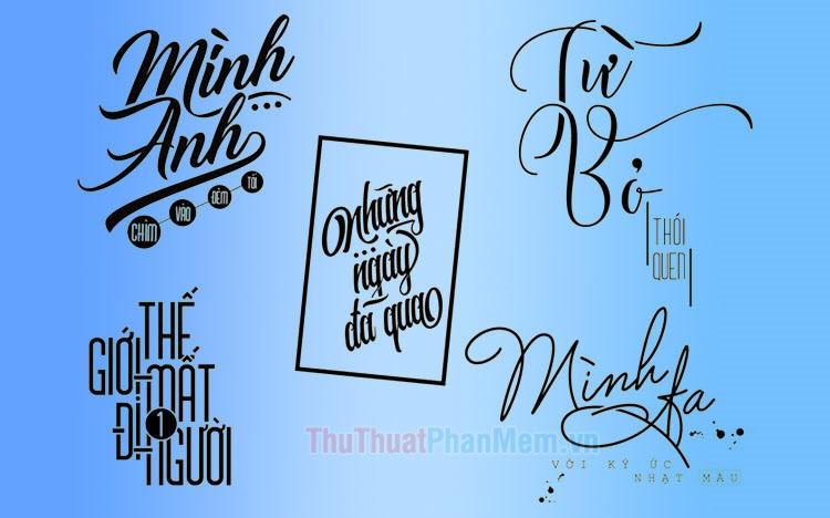 Tổng hợp những mẫu Typo chữ đen ấn tượng và nghệ thuật