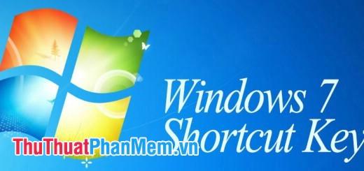 Khám phá những phím tắt thông dụng trong Windows 7