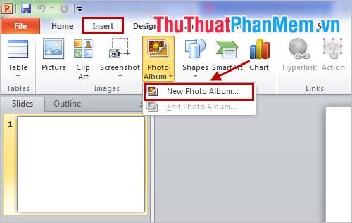 Hướng dẫn tạo album ảnh ấn tượng với PowerPoint