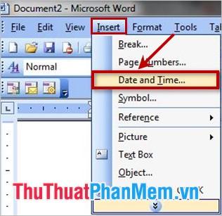 Hướng dẫn chèn ngày và giờ vào tài liệu Word 2003, 2007, 2010, 2013 một cách nhanh chóng và dễ dàng.