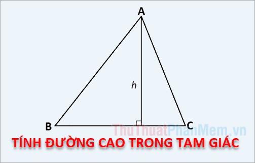 Khám phá công thức tính đường cao trong tam giác - Hướng dẫn chi tiết cách xác định chiều cao