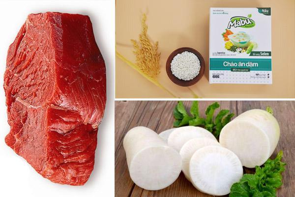 10 Món cháo thịt bò ăn dặm bổ dưỡng cho bé 7 tháng tuổi