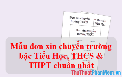 Mẫu đơn xin chuyển trường dành cho bậc Tiểu Học, THCS & THPT - Chuẩn mực và phổ biến nhất năm 2025