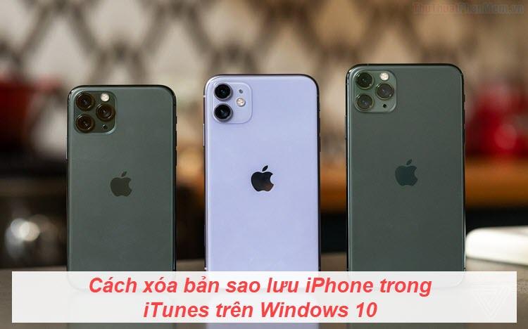 Hướng dẫn xóa bản sao lưu iPhone từ iTunes trên Windows 10