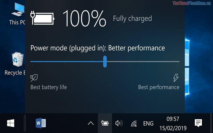 Khắc phục lỗi biểu tượng pin biến mất trên Taskbar Windows 10