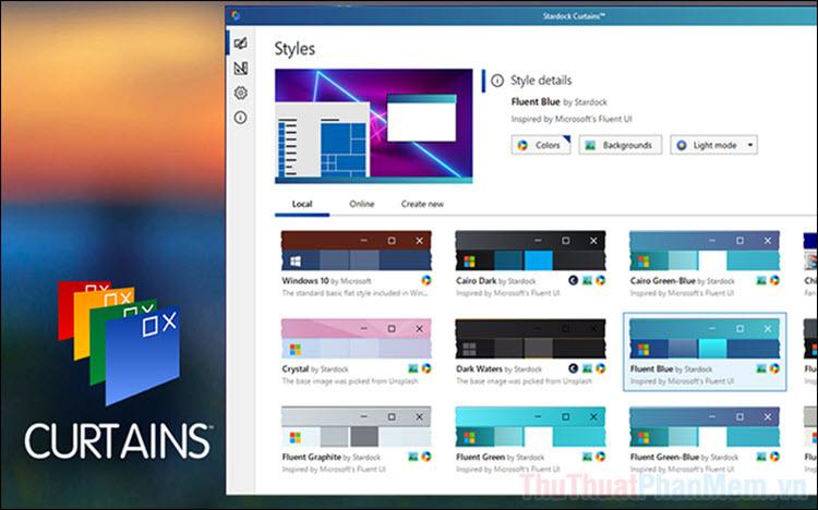 Khám phá cách thay đổi giao diện Windows 10 nhanh chóng và hiệu quả với Stardock Curtains